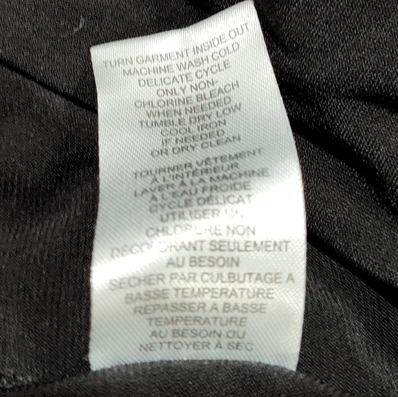 Tahari Women's 3/4 Sleeve Black Blouse Shirt With Two Pockets And A Zipper, 2XL - Picture 9 of 9